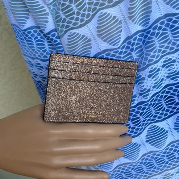 Kate Spade Shimmy Glitter Boxed Small Card Holder - Picture 13 of 16